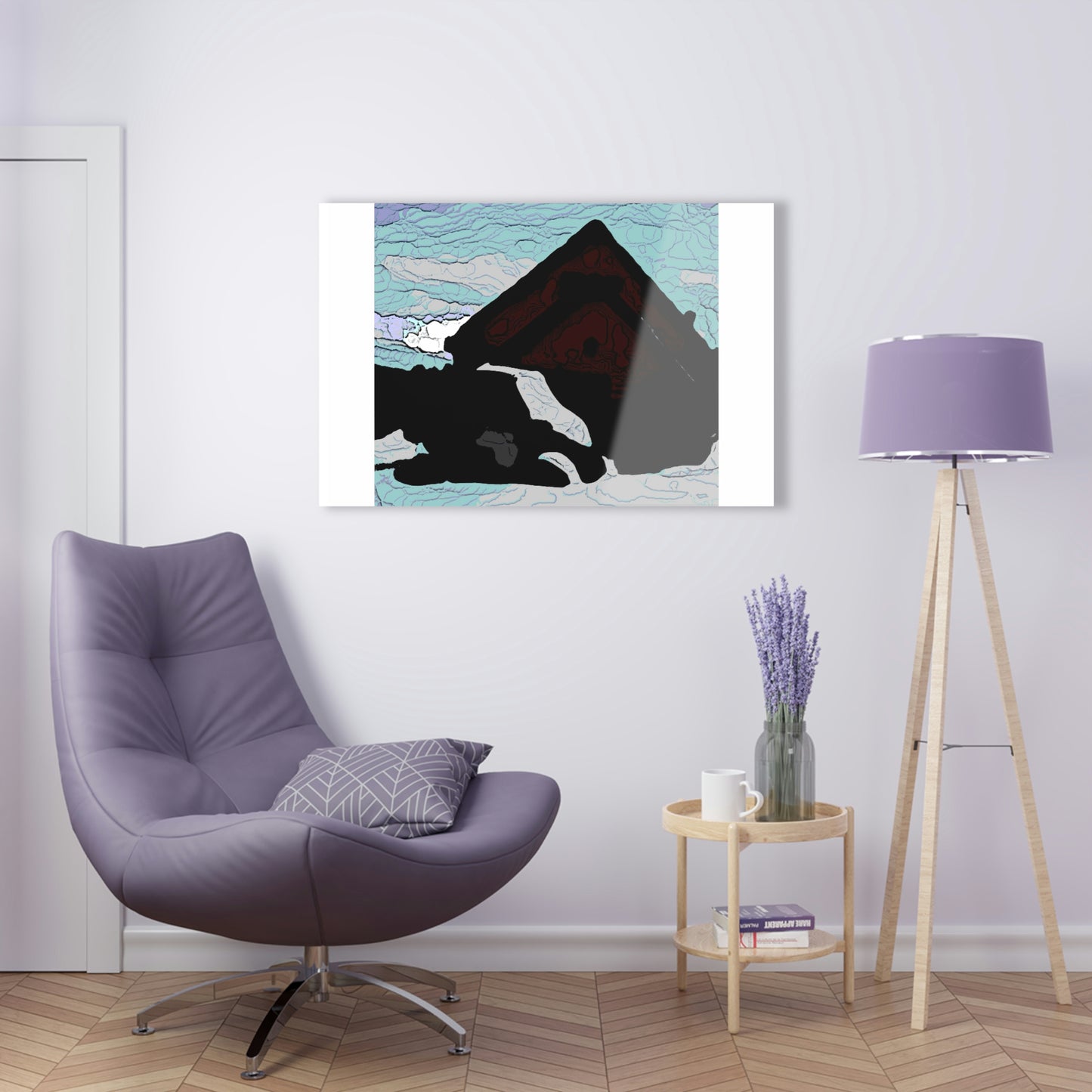 Acrylic Prints ... After An Intense Snow Storm ... 'Digging Out' ... A Vehicle & Cabin "In The Mountains" ... March 2023 ... Original Works ...