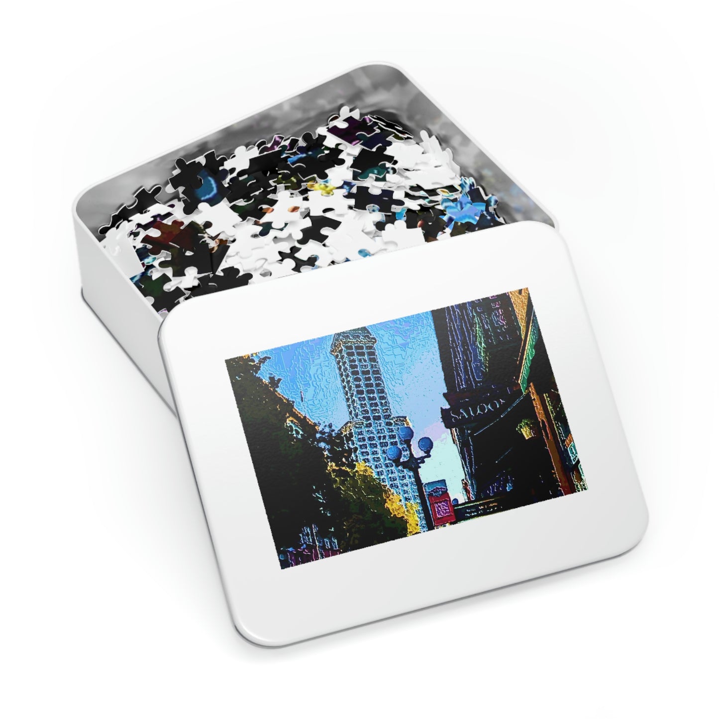 Jigsaw Puzzle (30, 110, 252, 500,1000-Piece) ... Pioneer Square & Smith Tower ... 'That World Famous View' ... Colleague Supplied Photo ... Original Works ...