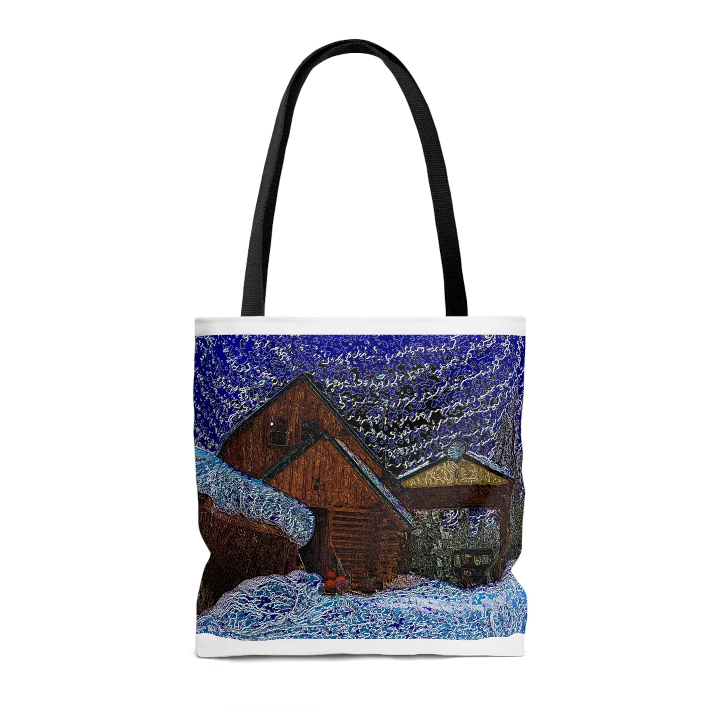 AOP Tote Bag ... "Have A Picnic With ... 'Van Gogh In-The-Snow' ... ". Original Piece.