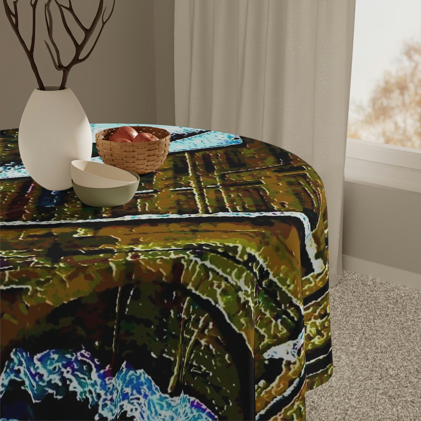 Tablecloth ... Walikng The Streets & Alleys ... 'Strolling The Canals ... ' ... Original Works ...
