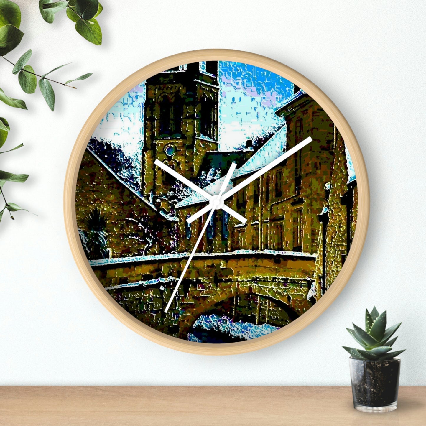 Wall clock ... Walikng The Streets & Alleys ... 'Strolling The Canals ... ' ... Original Works ...