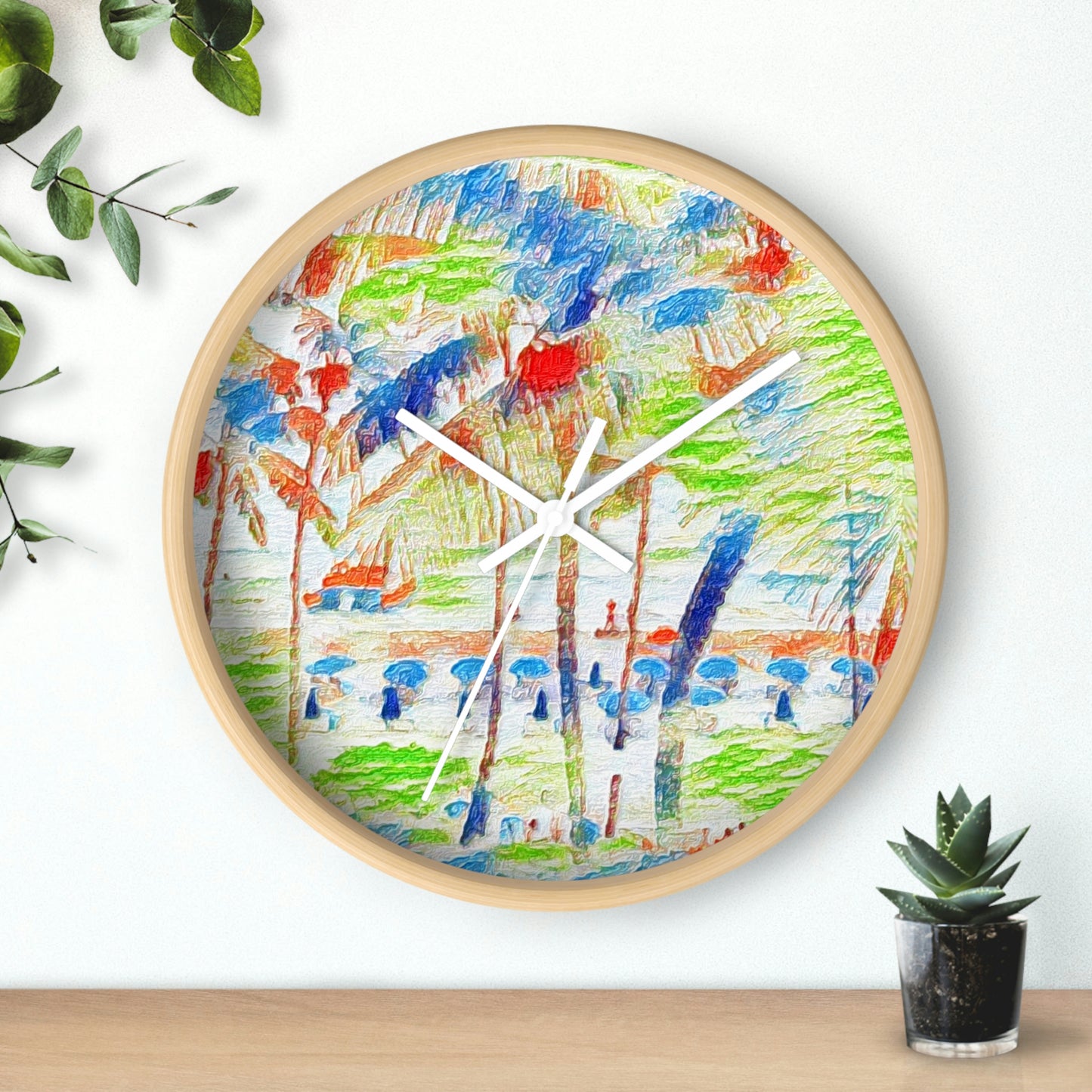 Wall Clock ... "The Royal Hawai'ian: Waikiki Beach_Beach" ... Honolulu, HI ... Ocotber 2014 (Halloween) ... Original Works ...
