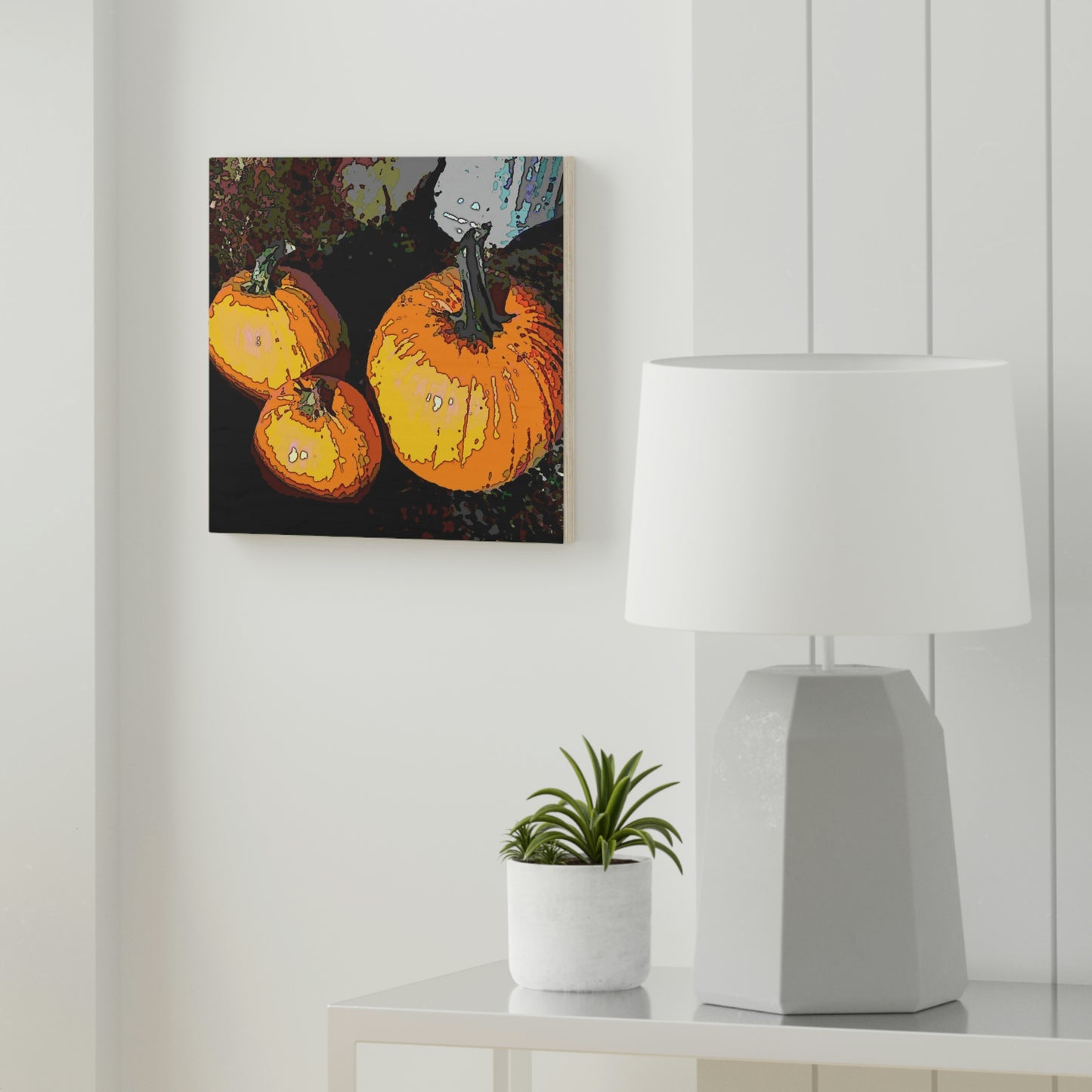 Wood Canvas ... Halloween - Pumpkins - 'Trick-Or-Treat' ... More Than A Season ... "Its A Feeling & Celebration Of Life" ...