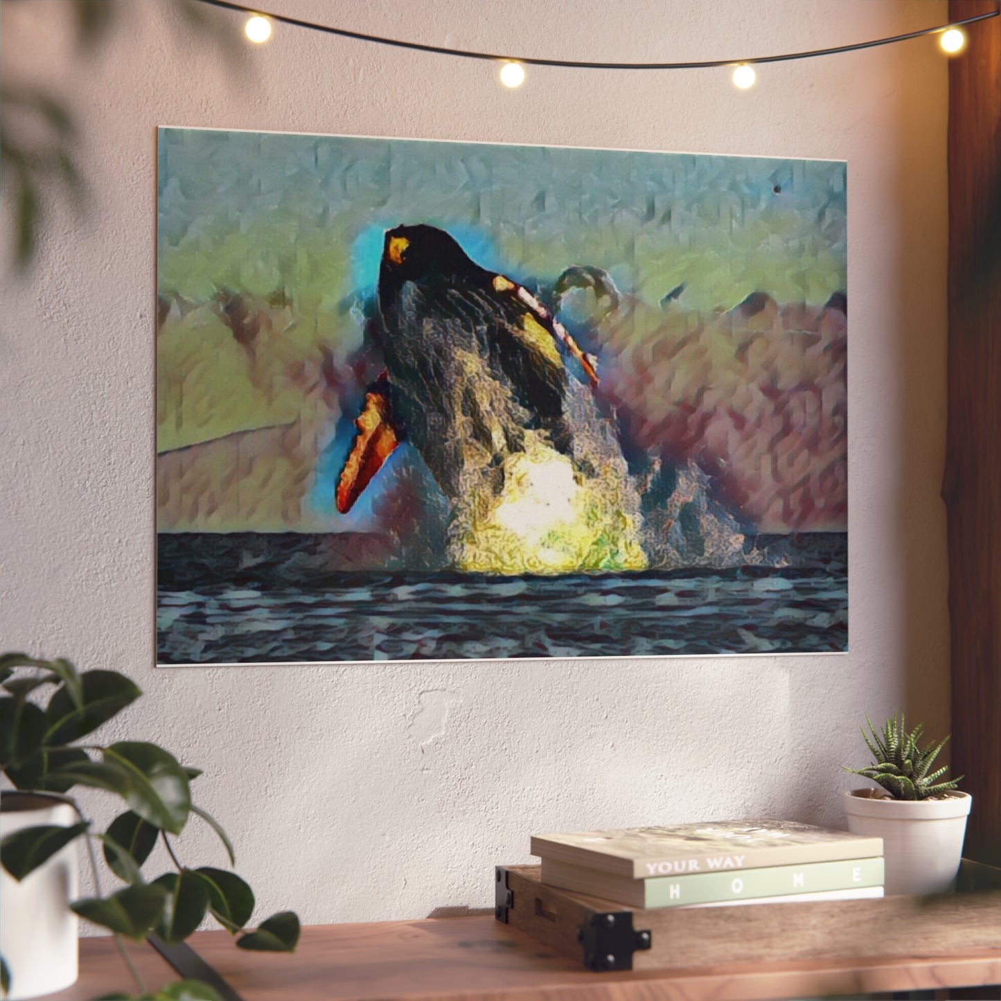Aluminum Composite Panels ... An Extraordinary Humpback Breach ... 'With Explosive Energy' ... Family Archives (KPH) ... Circa: 21st Century. Maui, HI ... Original Works ...