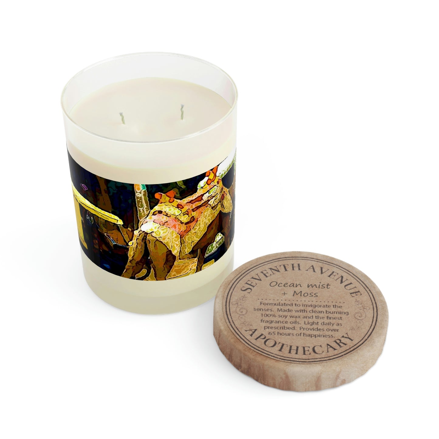 Scented Candle - Full Glass, 11oz ... "Truckin'-Up-To-Buffalo ... 'Oops - Wrong Country' ... Truckin'-Up-To-New Delll -'E' ... " ... (Delhi, India) ... 5July2007. Original Works ...