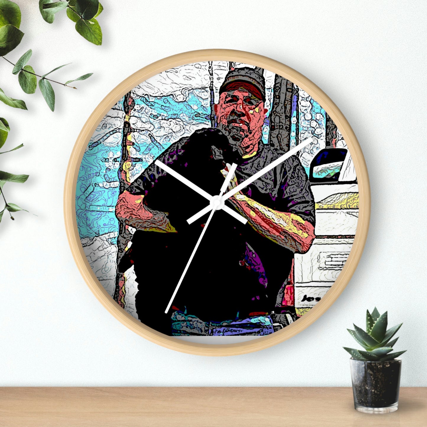 Wall clock ... When She Was Young ... "Todd & Jett" ... California Point Locale: June 2022, Central Idaho ... Original Works