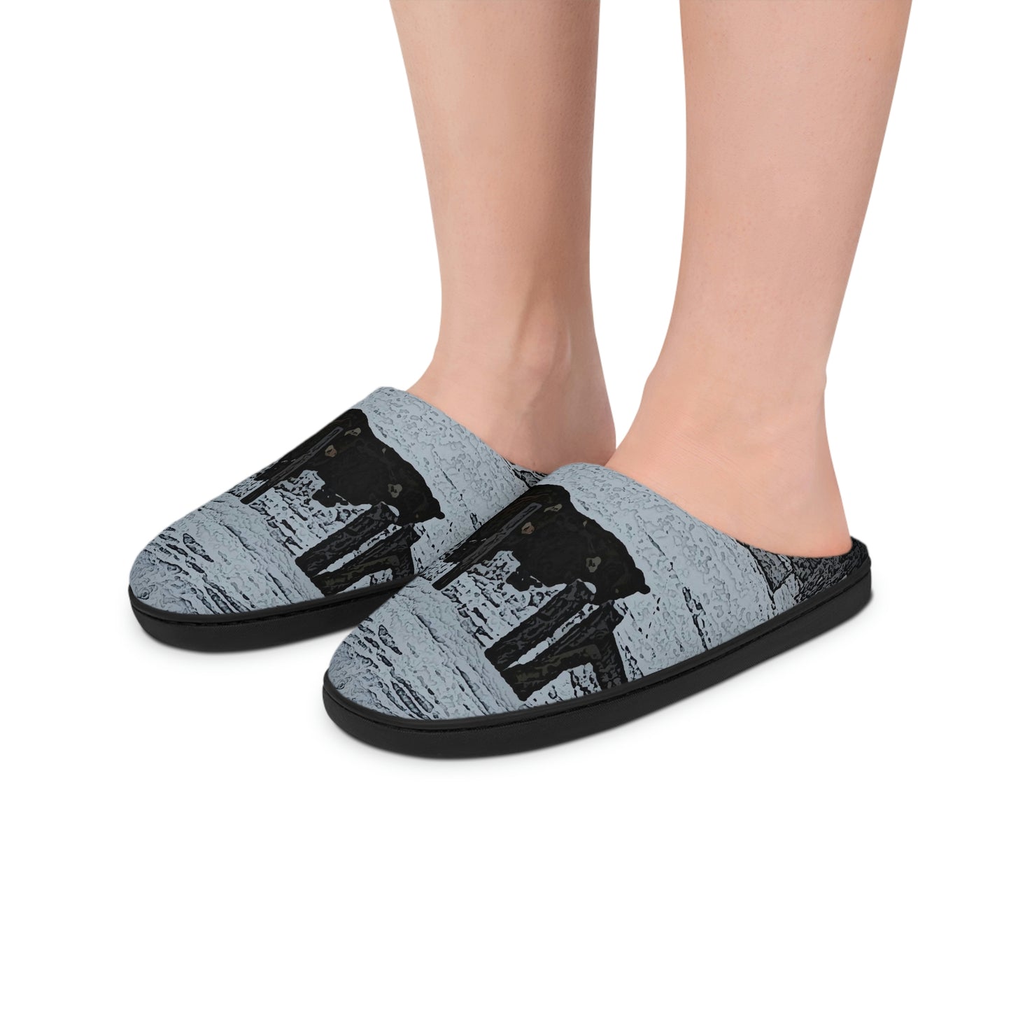 Men's Indoor Slippers ... A Quiet Morning ... "Along The Red River & Nature Preserve Plateau" ... Jan23 ... Original Works ...