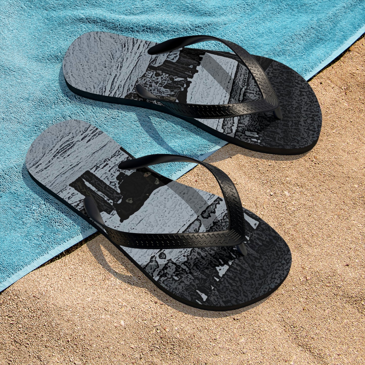 Unisex Flip-Flops ... A Quiet Morning ... "Along The Red River & Nature Preserve Plateau" ... Jan23 ... Original Works ...