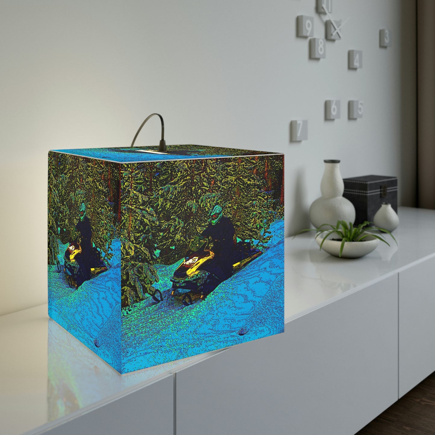 Light Cube Lamp ... Yep ... "Another Day ... Riding Through The Wilderness ... " ... February 2023 ... Original Works ...