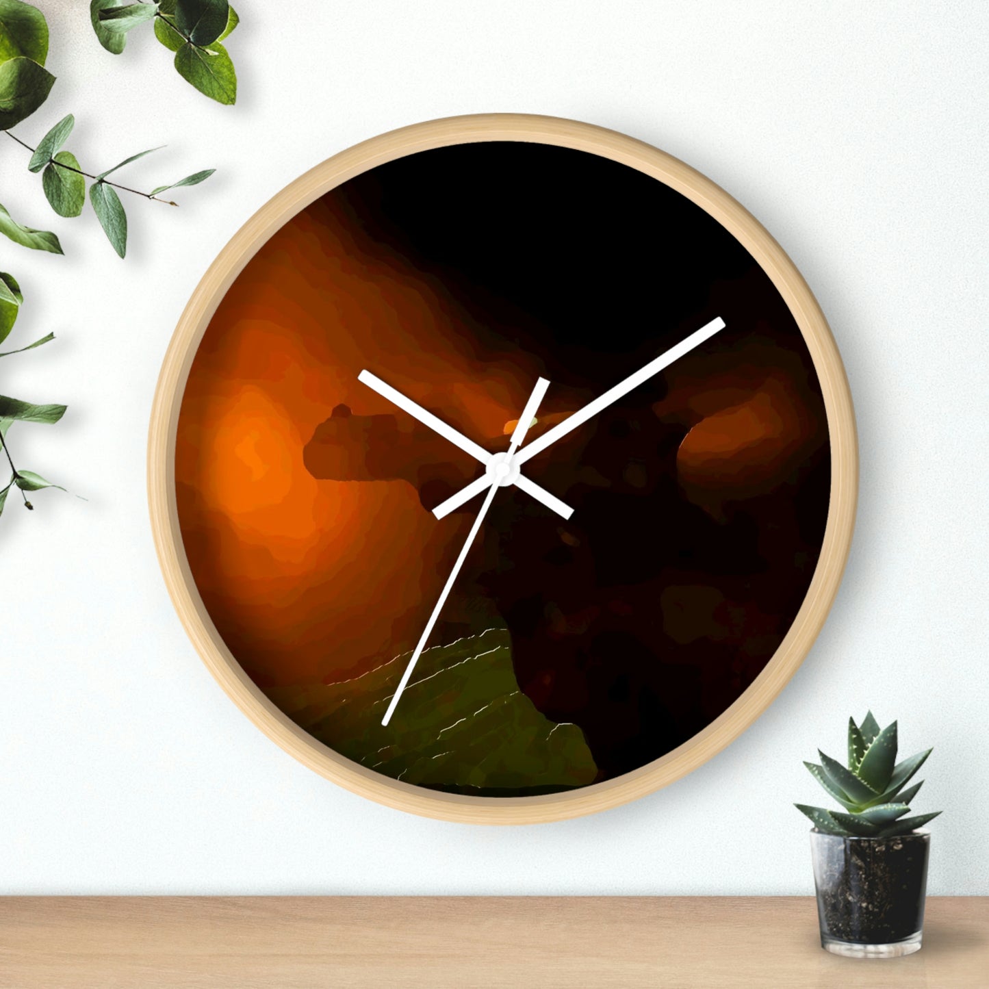 Wall clock ... Ruger .357 Magnum Early-Morning-Target-Practice ... 'Circa April 2022' ... Original Works ...