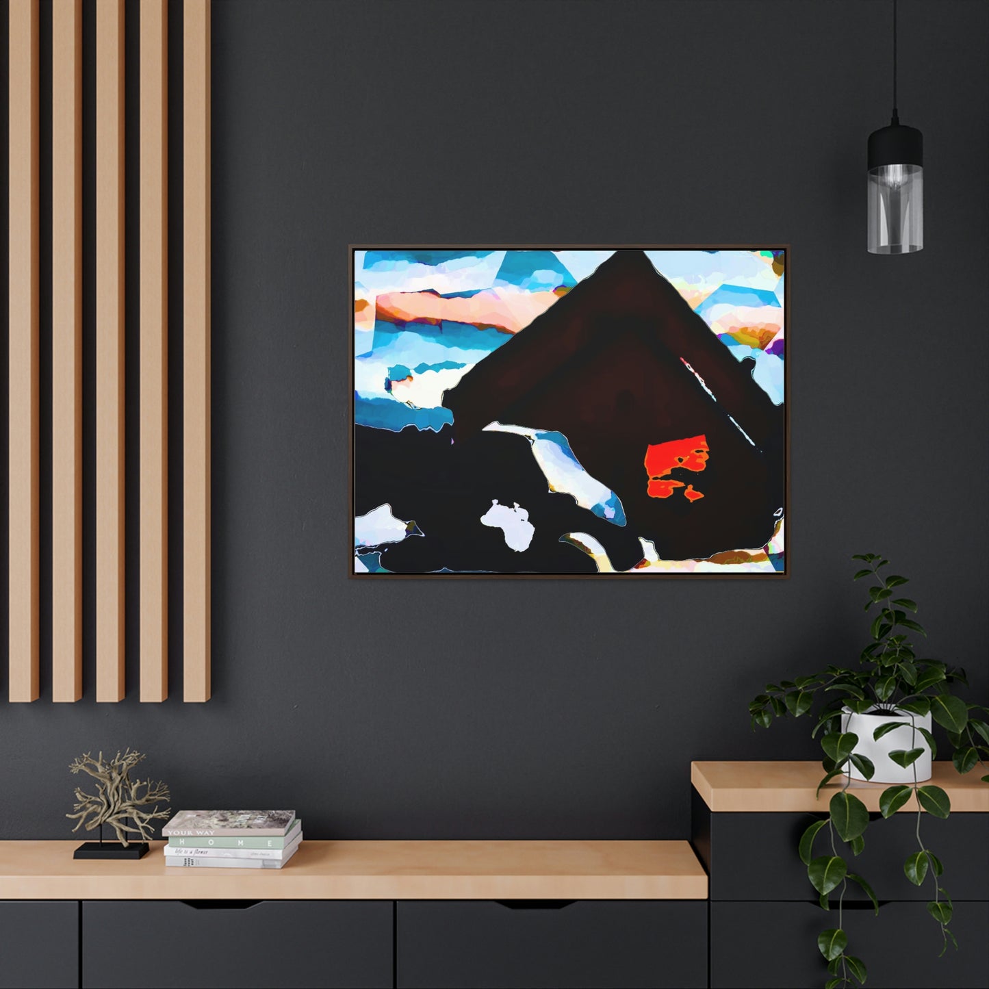Gallery Canvas Wraps, Horizontal Frame ... After An Intense Snow Storm ... 'Digging Out' ... A Vehicle & Cabin "In The Mountains" ... March 2023 ... Original Works ...
