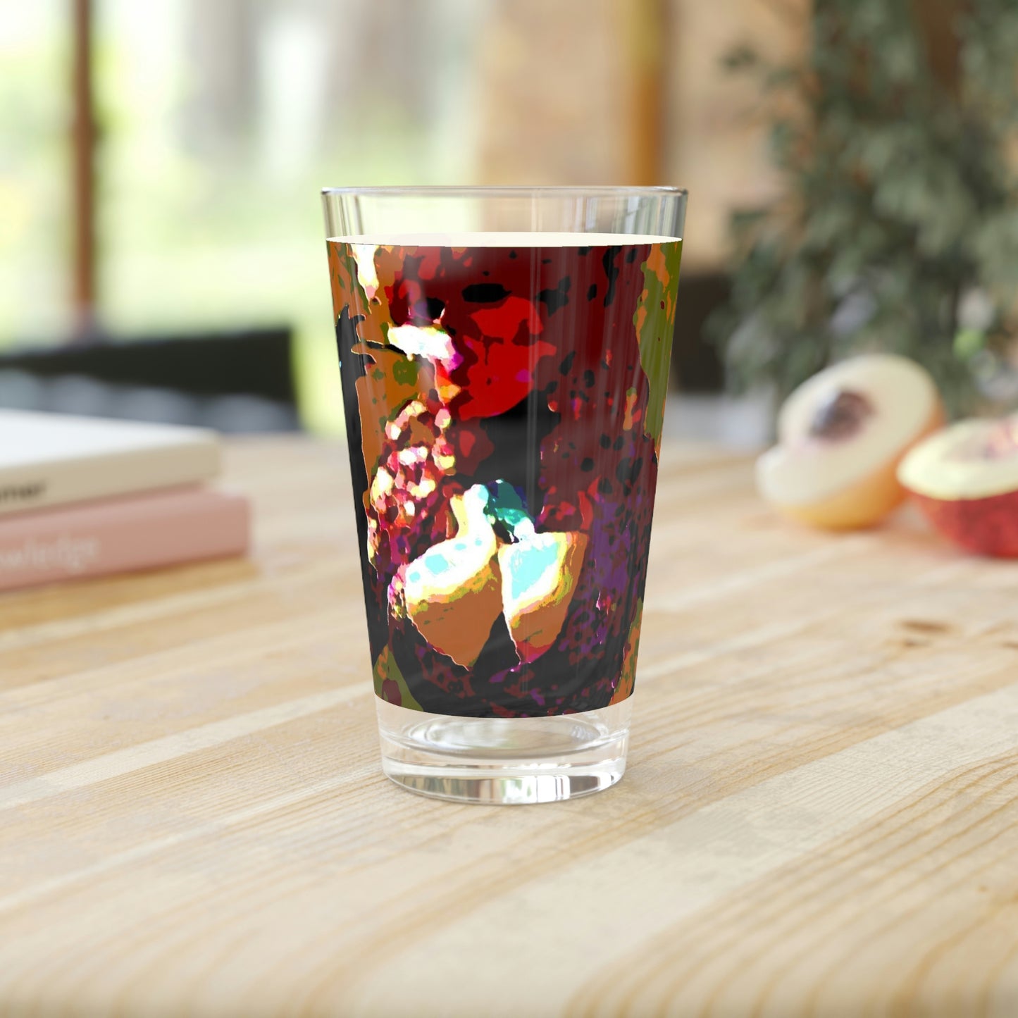 Pint Glass, 16oz ... A Colleague Overseas ... 'Enjoying A Fag' ... Original Works ... "April Fools 2023" ... Hot-Tranny-Smoke ...