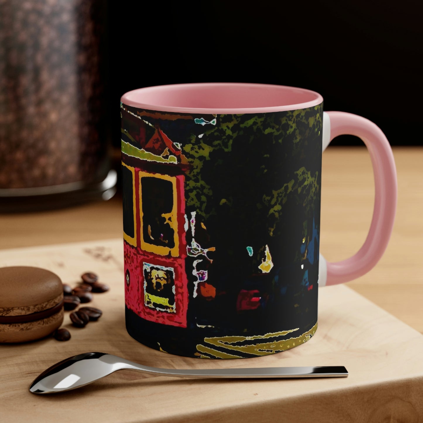 Accent Coffee Mug, 11oz ... San Francisco ... 'A Rice-A-Roni-A-San Francisco Treat' ... "A Cable Car Classic" ... Family Archives: 1973 ... Original Works ...
