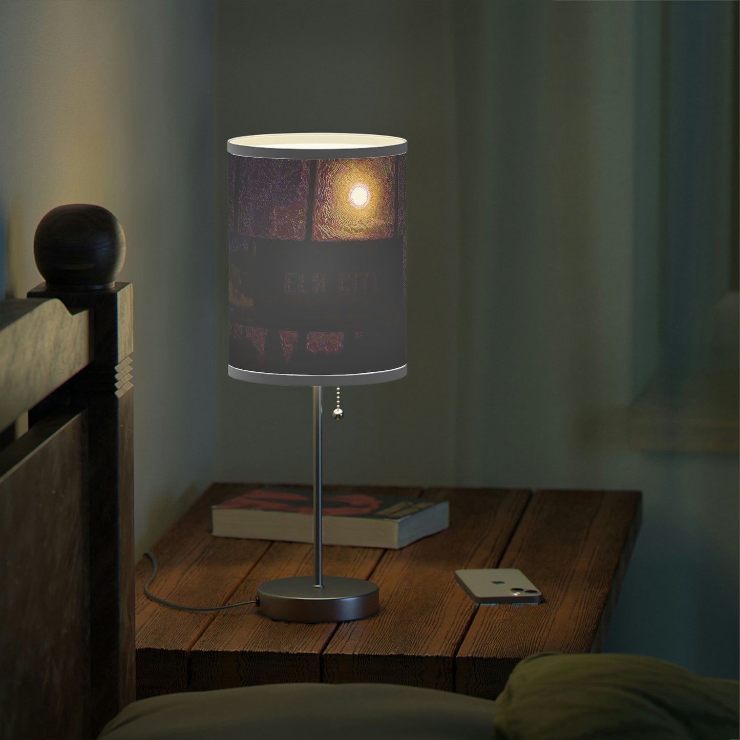 Lamp on a Stand, US|CA plug ... Car Approaches From The Stern ... Moon Ascendary From The Bow ... "Two Friendly Travellers On A Cold Night Near Elk City" ... C