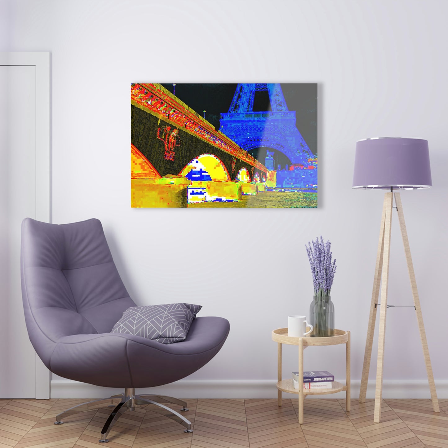 Acrylic Prints ... Le Tour D'Eiffel ..."Along The Water" ... Barbara Joan Bonnell-Holt ... Le Voyage De Paris: 1972 ... Original Works ...