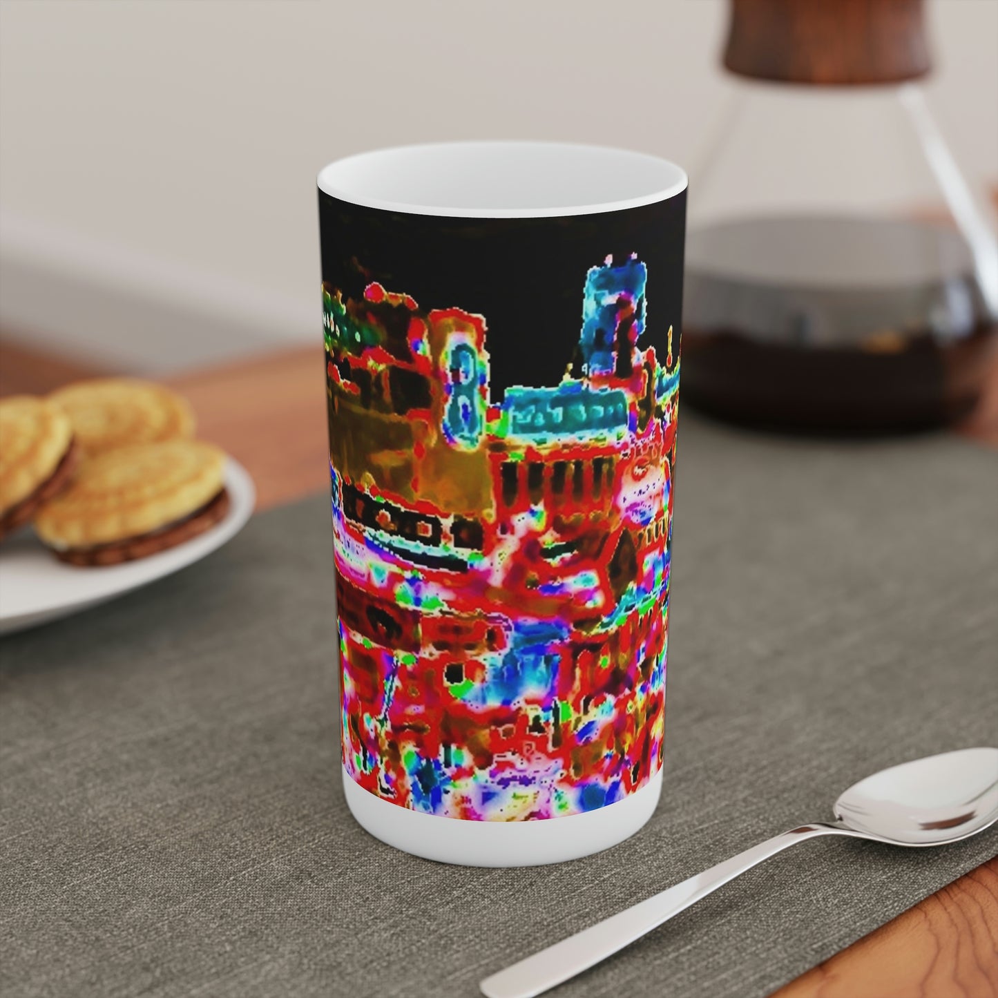 Conical Coffee Mugs (3oz, 8oz, 12oz) ... "No.9 Fishermen's Grotto - Fishermen's Wharf, SF, California" ... Family Archives: 1970's ... Original Works ...