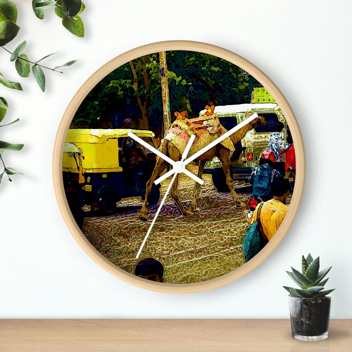 Wall clock ... "Truckin'-Up-To-Buffalo ... 'Oops - Wrong Country' ... Truckin'-Up-To-New Delll -'E' ... " ... (Delhi, India) ... 5July2007. Original Works ...