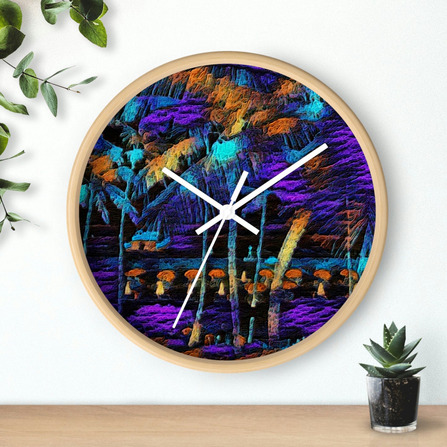 Wall Clock ... "The Royal Hawai'ian: Waikiki Beach_Beach" ... Honolulu, HI ... Ocotber 2014 (Halloween) ... Original Works ...