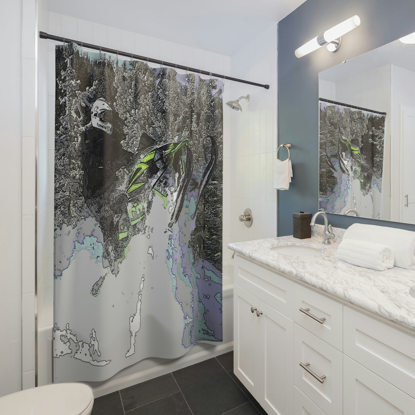 Shower Curtains ... Come Fly With The Professionals ... CIP-Airways ... 'Getting-Er-Done' ... Original Works ... December 2022 ...