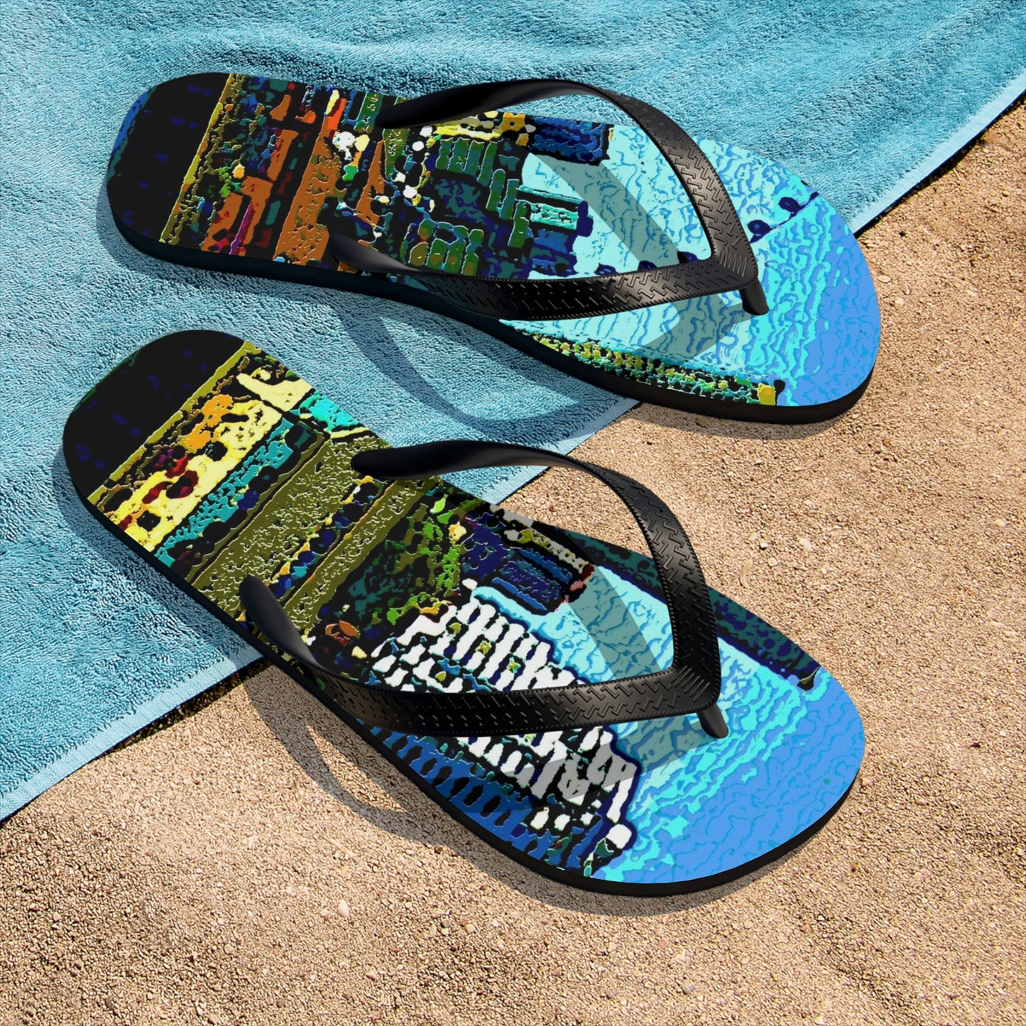 Unisex Flip-Flops ... That Classic Wheel ... 'Seattle's Wheel' ... & An Old Classic Waterside Vendors ... 'Family Archives' ... Original Works ...