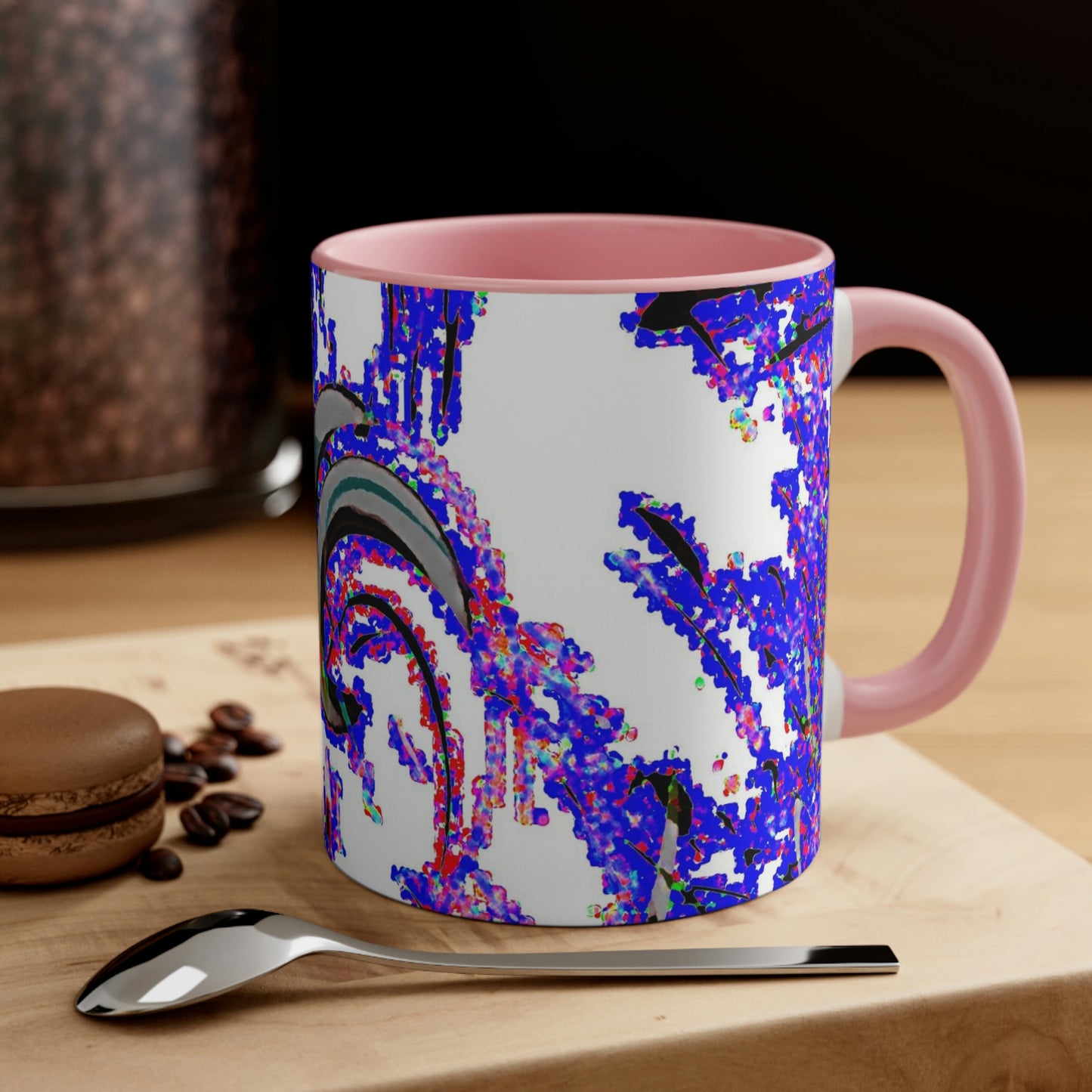 Accent Coffee Mug, 11oz ... "Waning Moon" ... Central Idaho ... October 2022 ... Rendering Time: 22 Hours ... Original Works ...