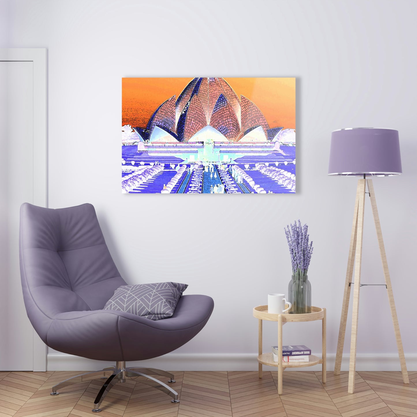 Acrylic Prints ... 'Bahai'i House-Of-Worship' ... "Lotus Temple: Delhi, India, 2008" ... Original Works ...