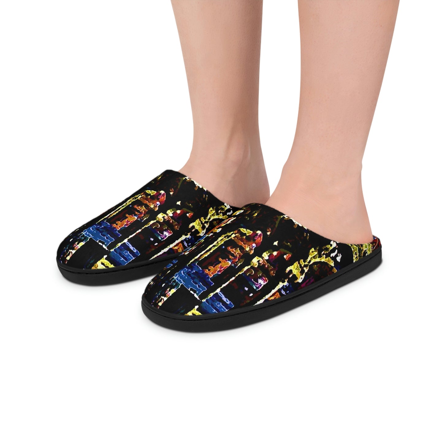Men's Indoor Slippers ... A Very Fine Place To Meet ... To Catch The Bus ... 'To Find A Friend' .. Just-To-Hangout ... Dr FJHolt Base Photo ... Original Works ...