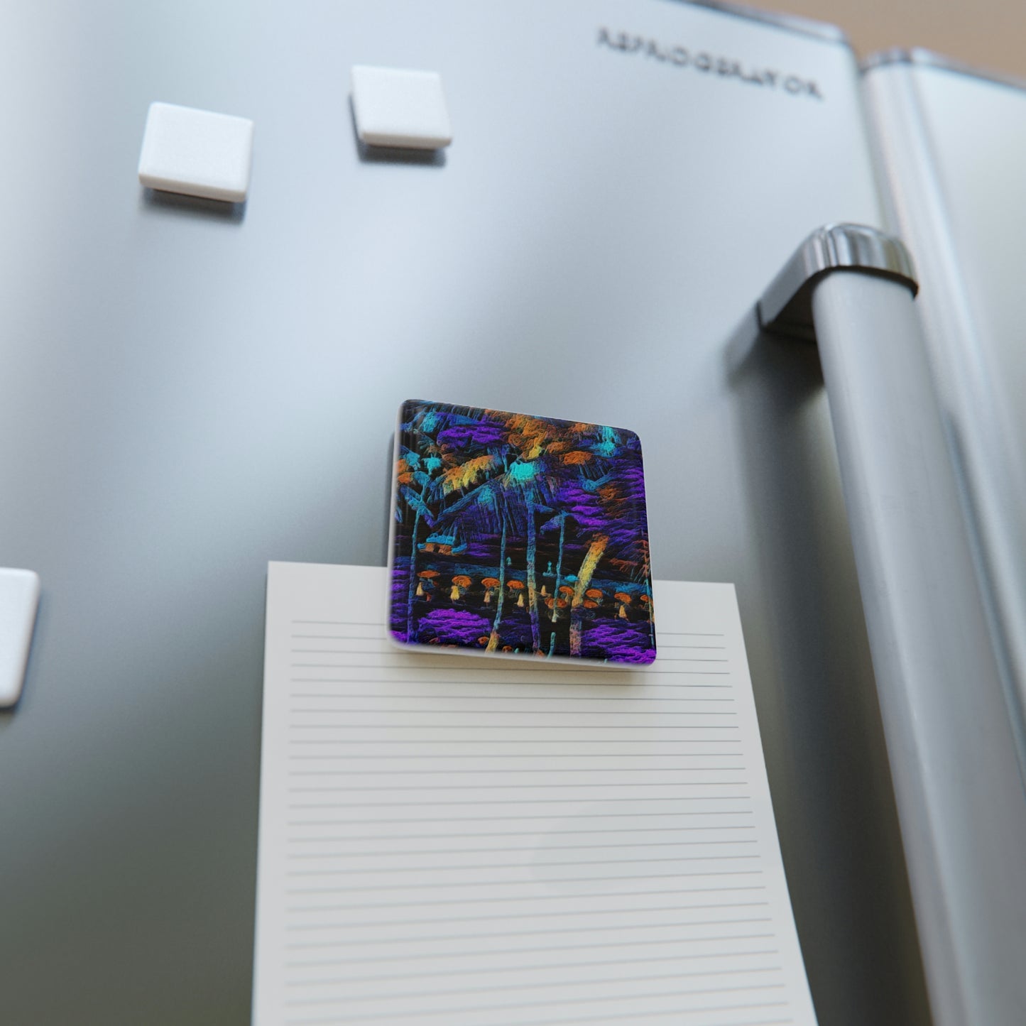 Porcelain Magnet, Square ... "The Royal Hawai'ian: Waikiki Beach_Beach" ... Honolulu, HI ... October 2014 (Halloween) ... Original Works ...