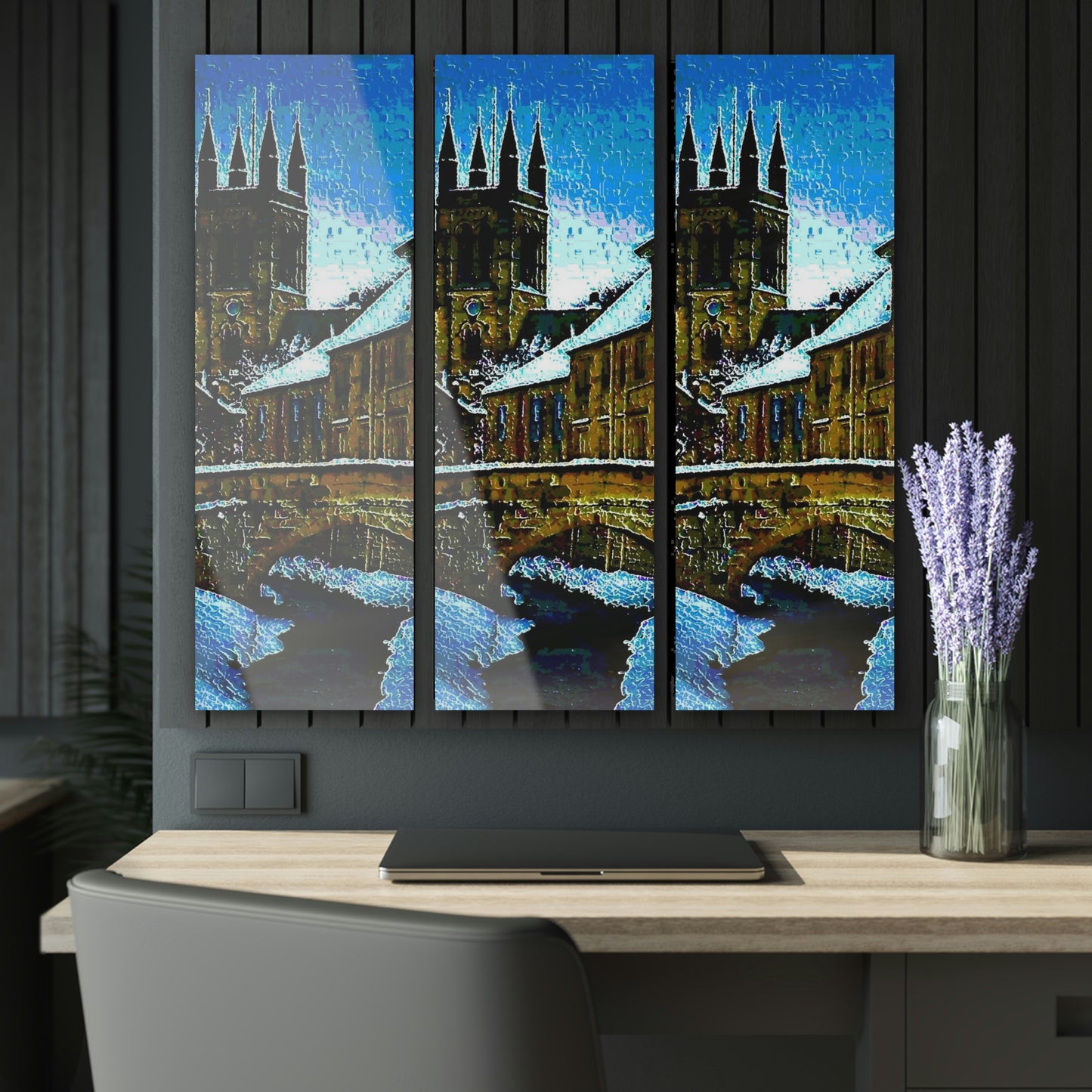 Acrylic Prints (Triptych) ... Walikng The Streets & Alleys ... 'Strolling The Canals ... ' ... Original Works ...