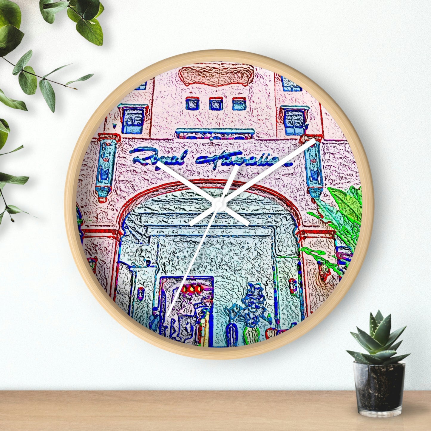 Wall Clock ... "La Grande Entree" At: 'The Pink Palace' ... The Royal Hawai'ian ... Honolulu, HI ... '27Oct2014' ... Original Works ...