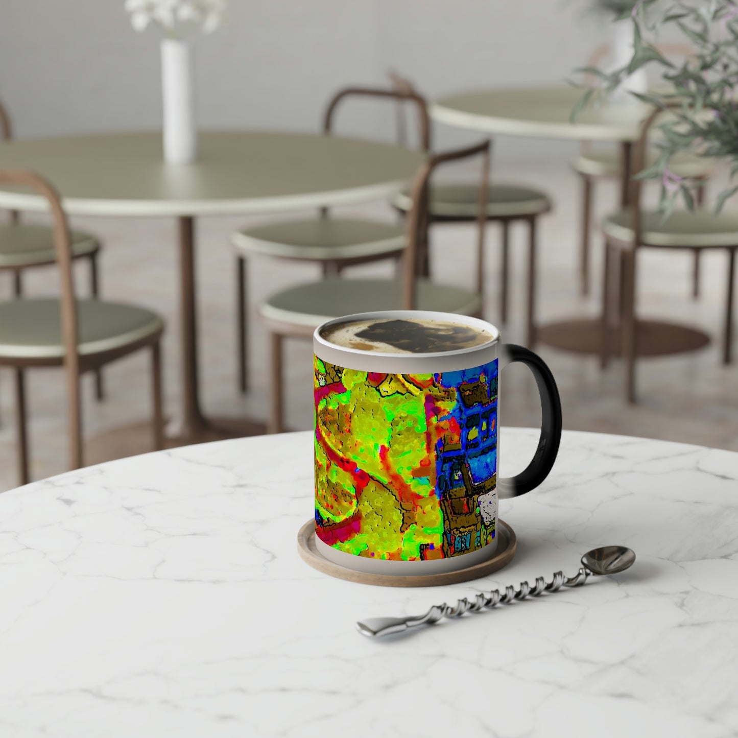 Color-Changing Mug, 11oz ... A Crazy Street ... 'Eight Winding Curve-Switchbacks' ... "Lombard Street, San Francisco, CA' ... Family Archives: 1970's ... Original Works ...