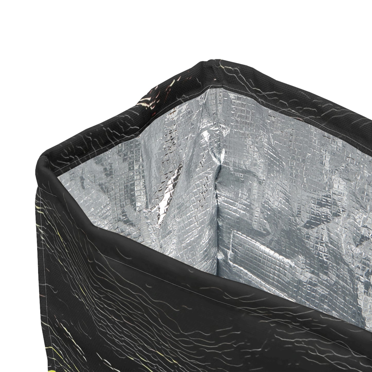 Polyester Lunch Bag ... "Snow Vehicle In Snow Storm At-Rest" ... Circa 12Mar23 ... Central Idaho ... 18-Hours Rendering Time: Original Works ...