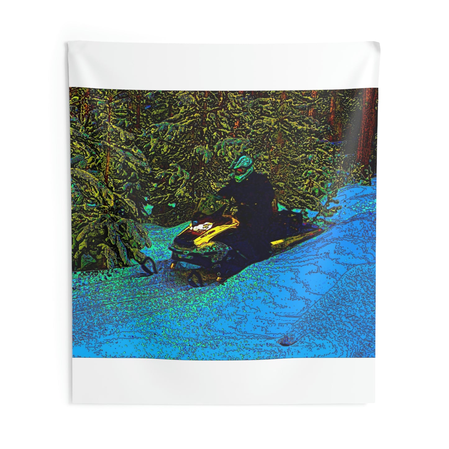 Indoor Wall Tapestries ... Yep ... "Another Day ... Riding Through The Wilderness ... " ... February 2023 ... Original Works ...