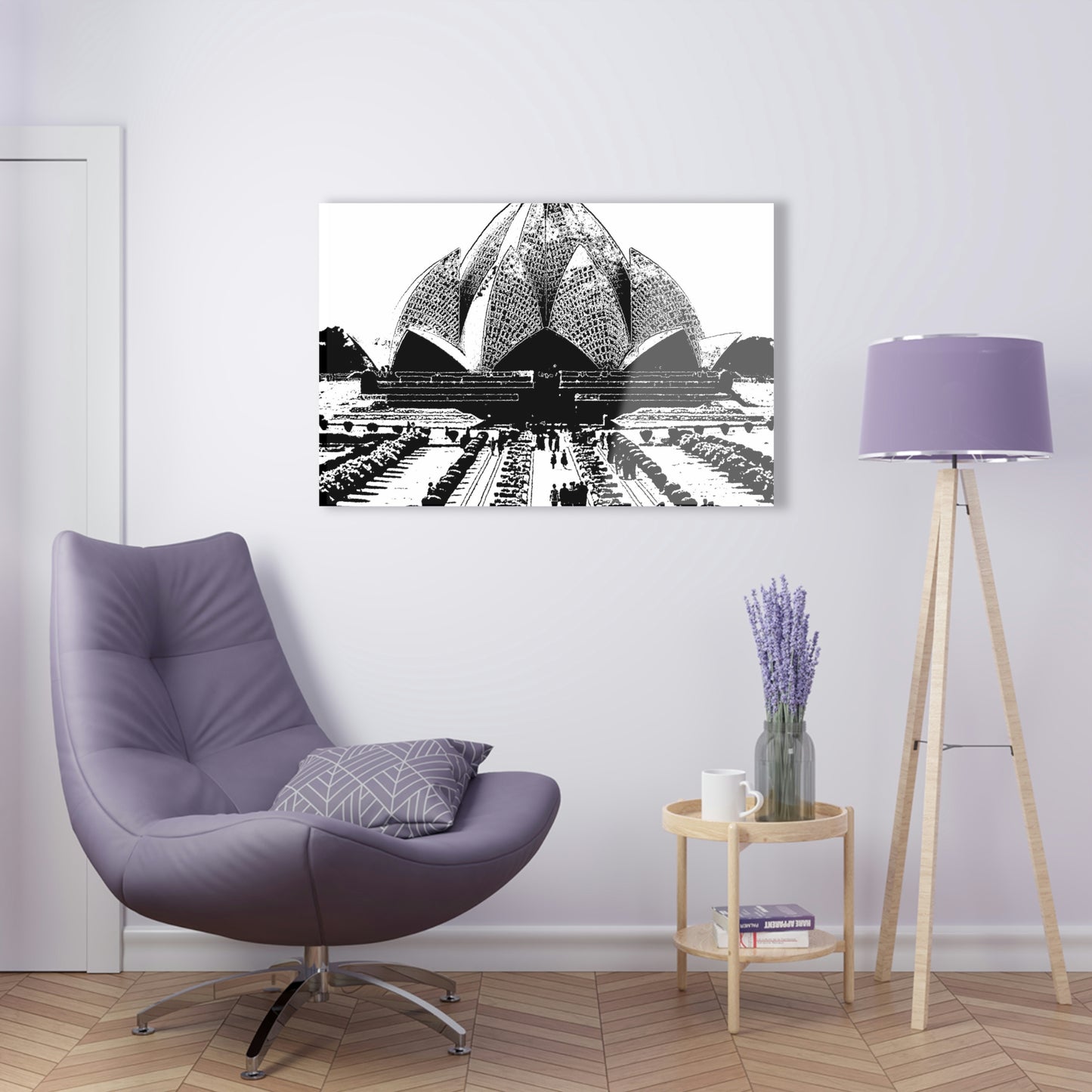 Acrylic Prints ... 'Bahai'i House-Of-Worship' ... "Lotus Temple: Delhi, India, 2008" ... Original Works ...