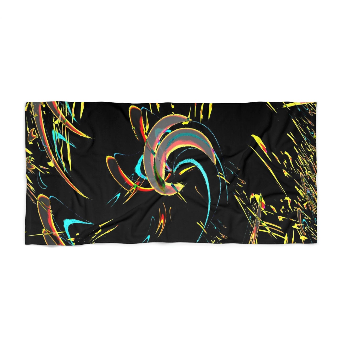 Beach Towel ... "Waning Moon" ... Central Idaho ... October 2022 ... Rendering Time: 22 Hours ... Original Works ...