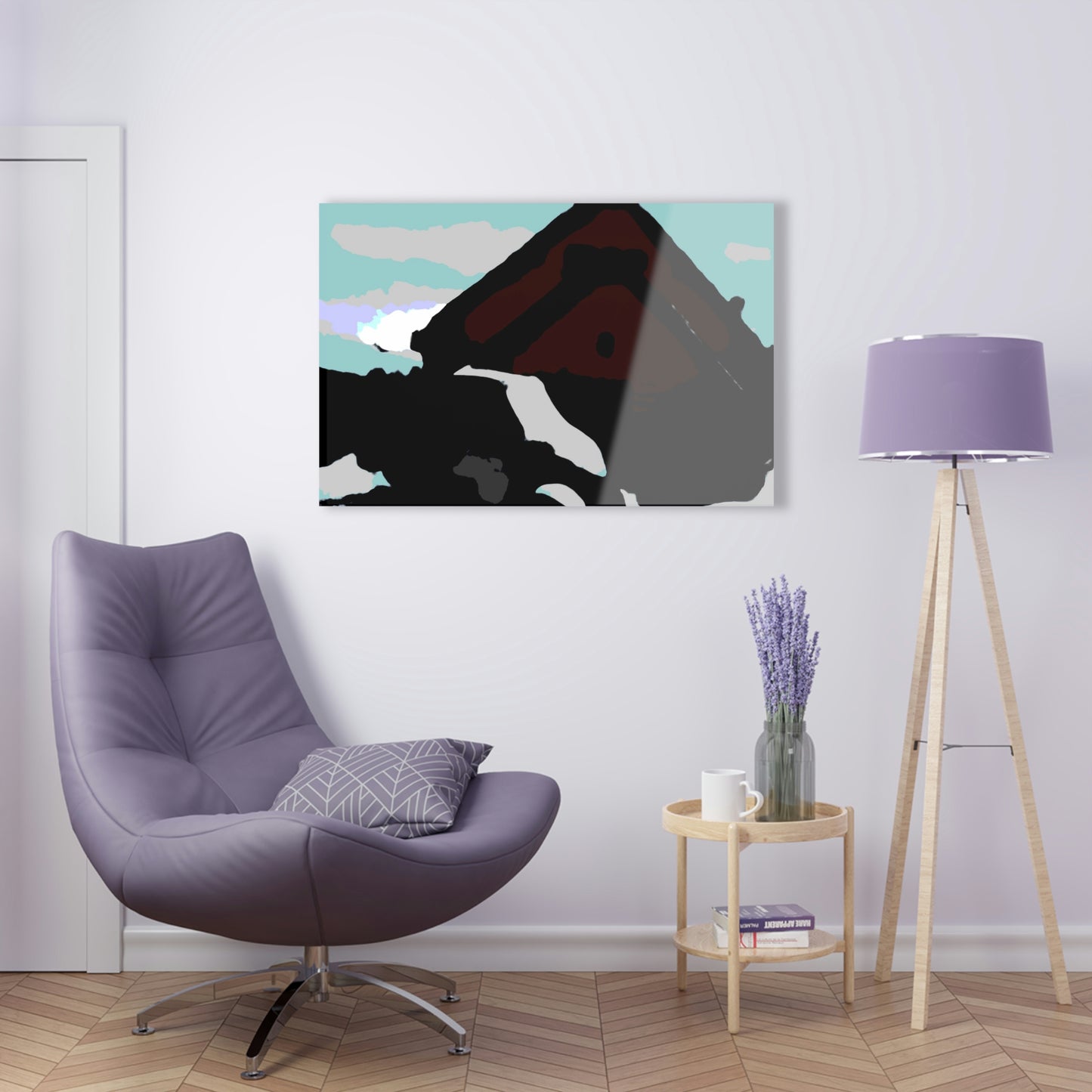 Acrylic Prints ... After An Intense Snow Storm ... 'Digging Out' ... A Vehicle & Cabin "In The Mountains" ... March 2023 ... Original Works ...