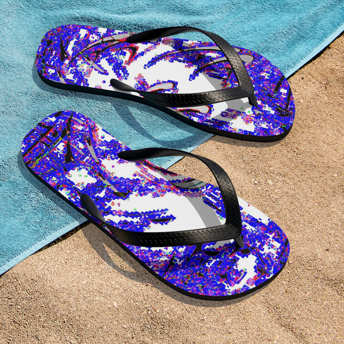 Unisex Flip-Flops ... "Waning Moon" ... Central Idaho ... October 2022 ... Rendering Time: 22 Hours ... Original Works ...