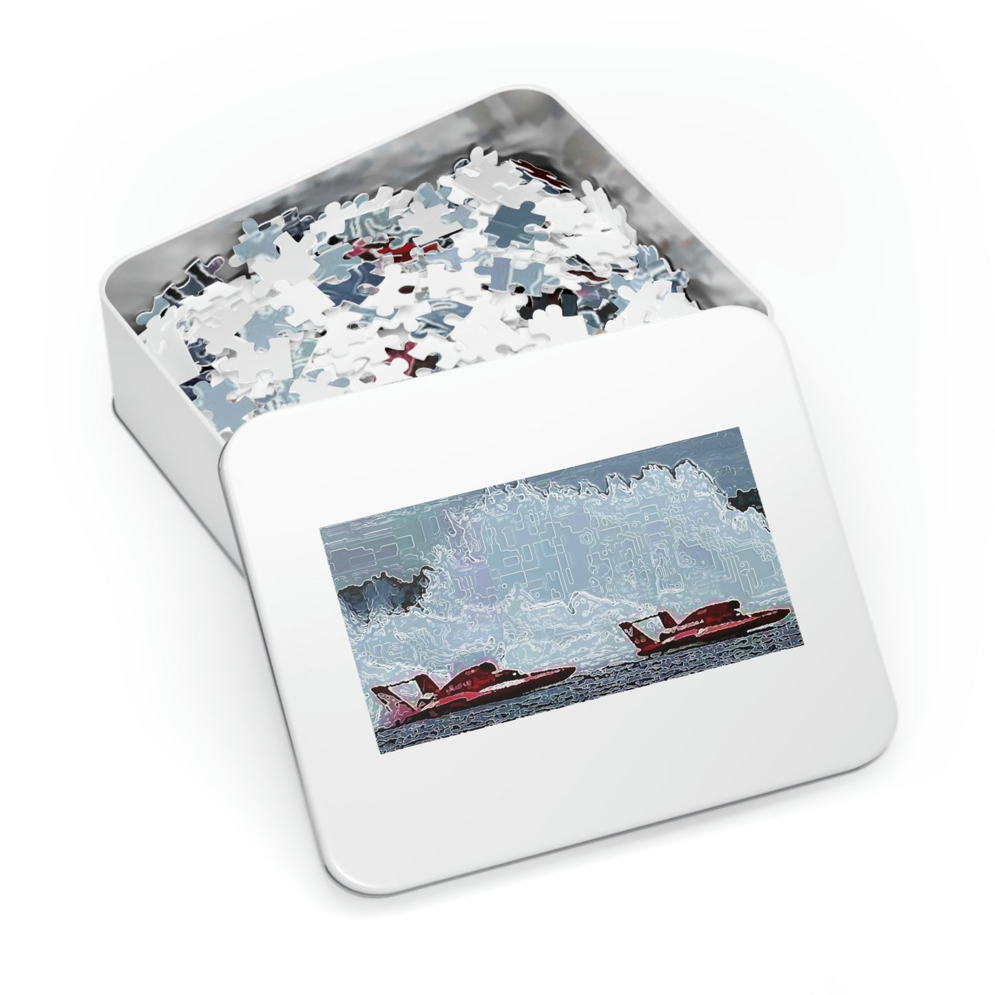 Jigsaw Puzzle (30, 110, 252, 500,1000-Piece) ... Seattle Columbia Cup On Lake Washington ... "Dave Wilcox Heads For The Win" ... Associate Gift-Photo ... Original Works ...