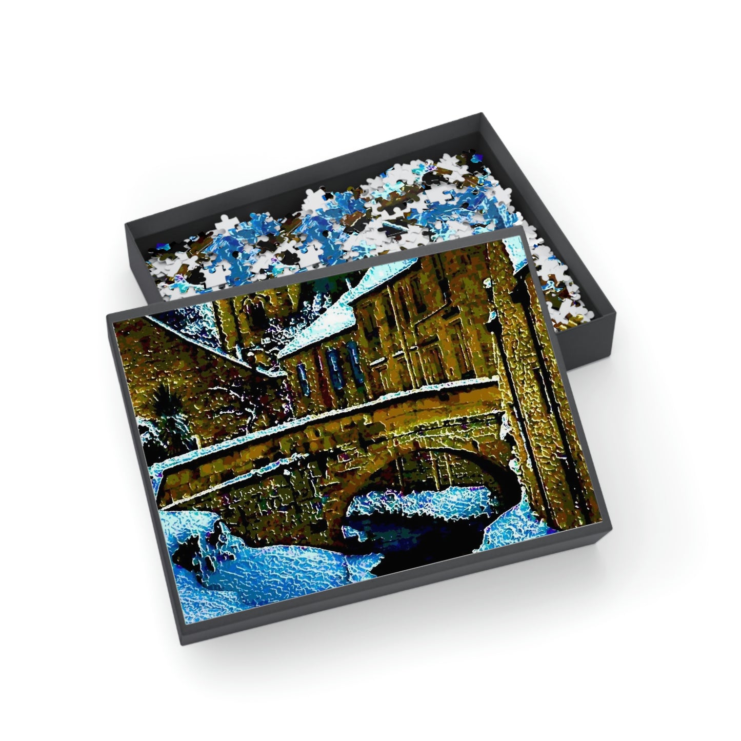 Puzzle (96, 252, 500, 1000-Piece) ... Walikng The Streets & Alleys ... 'Strolling The Canals ... ' ... Original Works ...