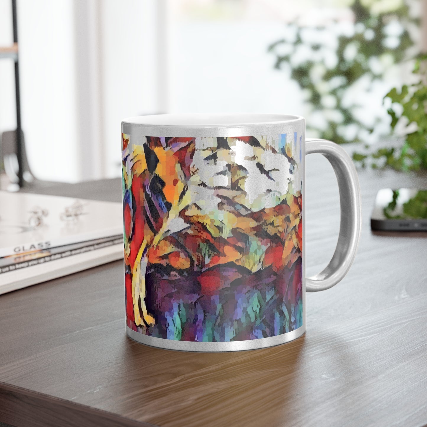 Metallic Mug (Silver\Gold) ... Coyote ... "Yosemite Valley: Circa May23 ... KPH Base Photo" ... Original Works ...