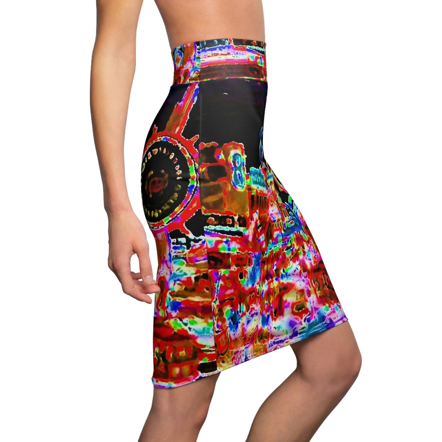 Women's Pencil Skirt ... "No.9 Fishermen's Grotto - Fishermen's Wharf, SF, California" ... Family Archives: 1970's ... Original Works ...