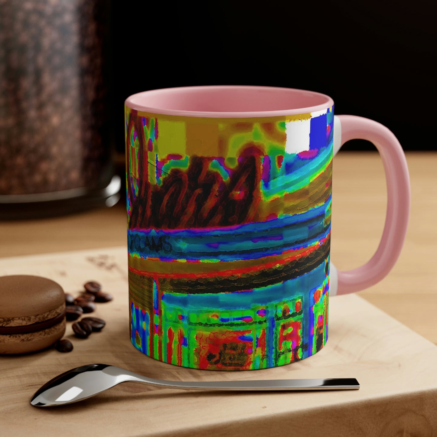 Accent Coffee Mug, 11oz ... In-A-Hurry & Stressed? ... Remember: Keep "Clam" ... Clam_Happy ... 'Ivars: Seattle Waterfront' ... Personal Archives ... Original Works ...