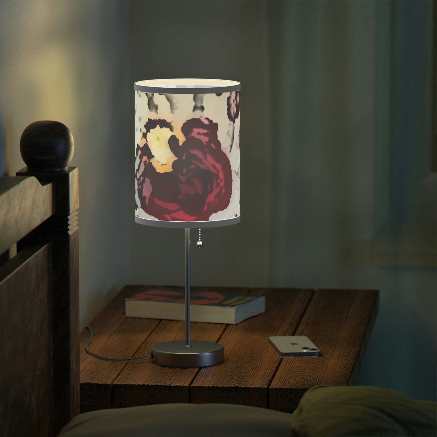 Lamp on a Stand, US|CA plug ... "A Friendly Flower" ... Pointsettia 'Pointing' ... Original Works ... (Supplied Photograph) ...