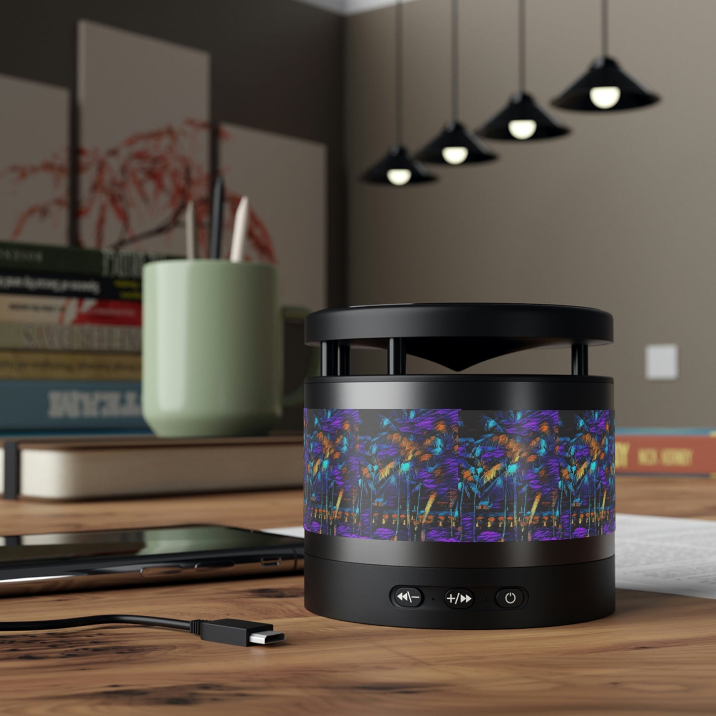 Metal Bluetooth Speaker and Wireless Charging Pad ... "The Royal Hawai'ian: Waikiki Beach_Beach" ... Honolulu, HI ... October 2014 (Halloween) ... Original Works ...