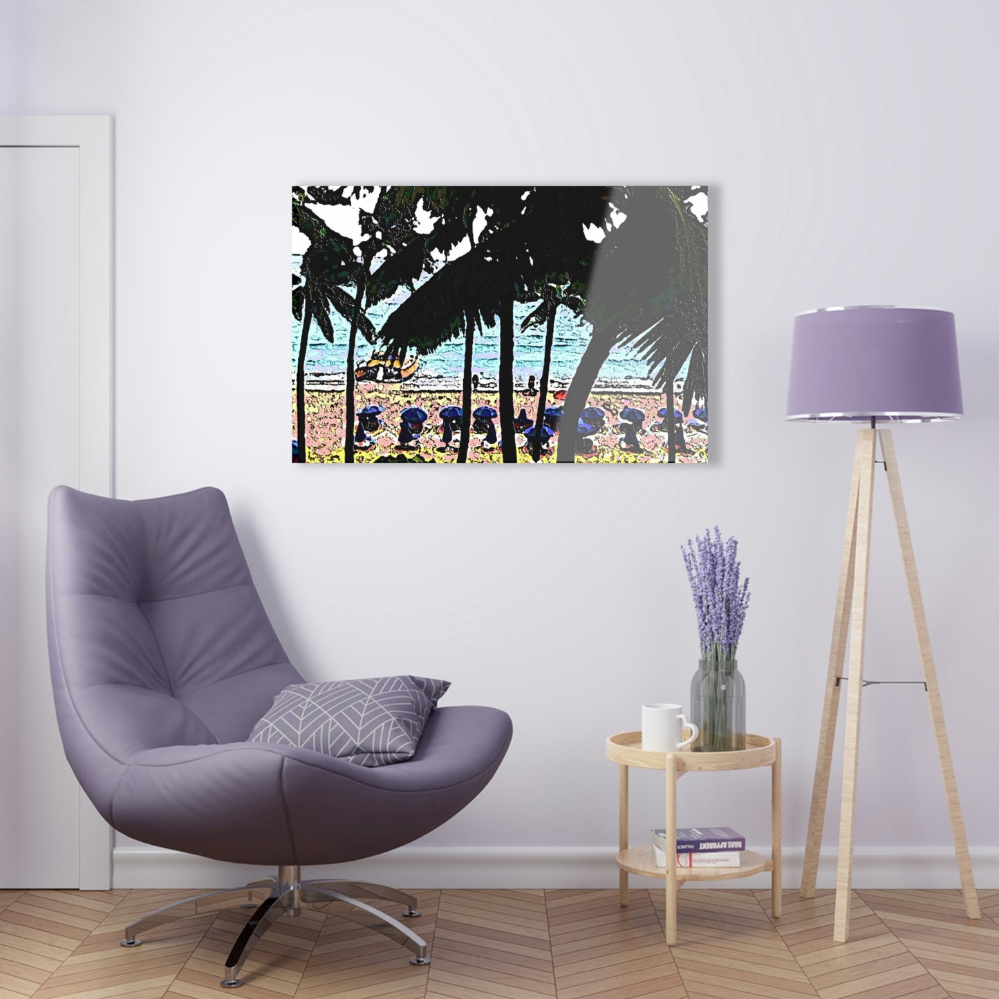 Acrylic Prints ... "A Beautiful Beach Amongst The Palms" ... The Outrigger Waikiki, Honolulu, Oahu ... Original Works ...
