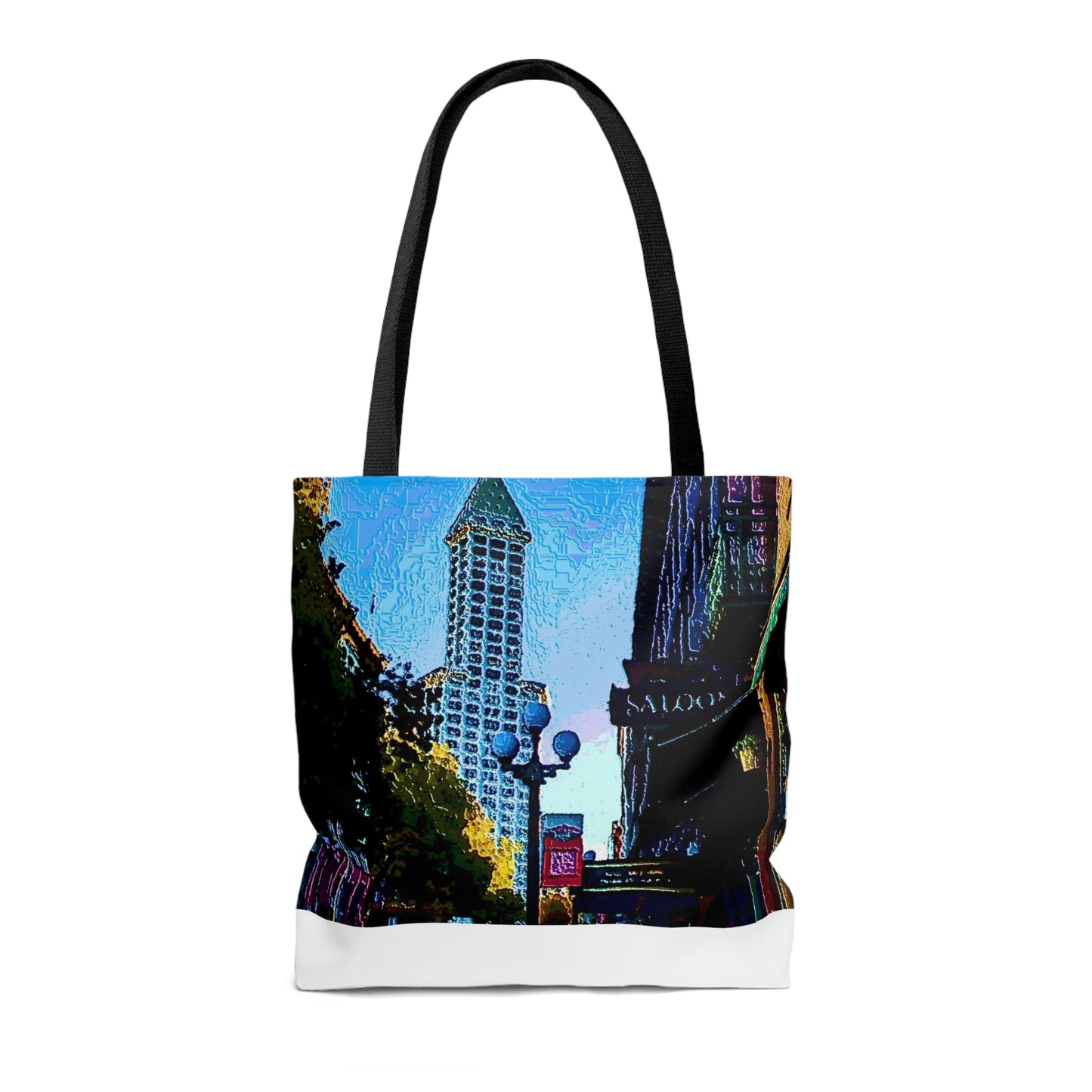 AOP Tote Bag ... Pioneer Square & Smith Tower ... 'That World Famous View' ... Colleague Supplied Photo ... Original Works ...
