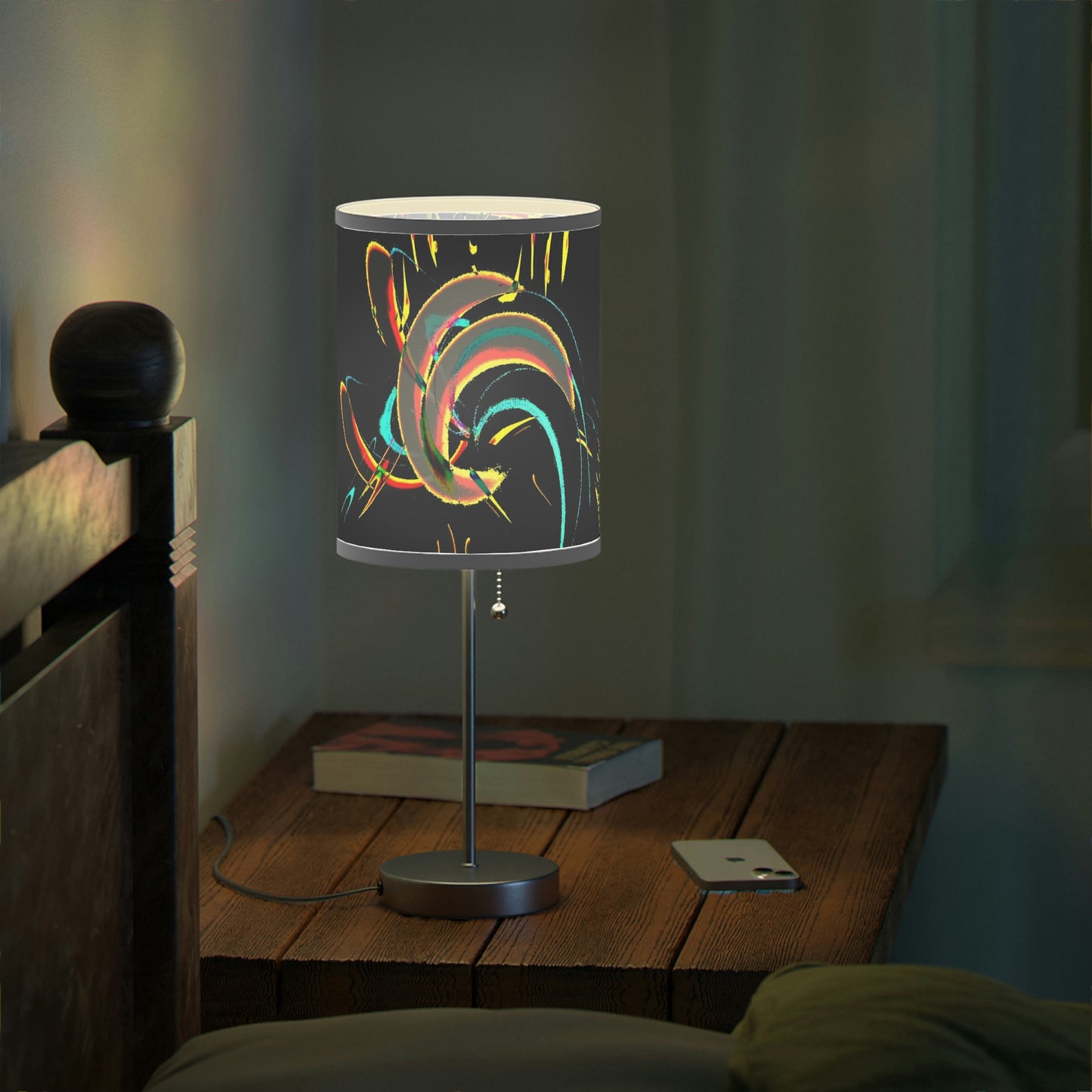 Lamp on a Stand, US|CA plug ... "Waning Moon" ... Central Idaho ... October 2022 ... Rendering Time: 22 Hours ... Original Works ...