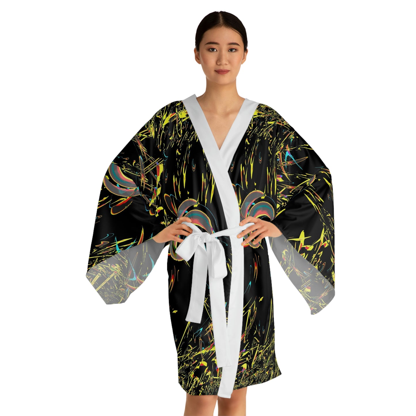 Long Sleeve Kimono Robe ... "Waning Moon" ... Central Idaho ... October 2022 ... Rendering Time: 22 Hours ... Original Works ...