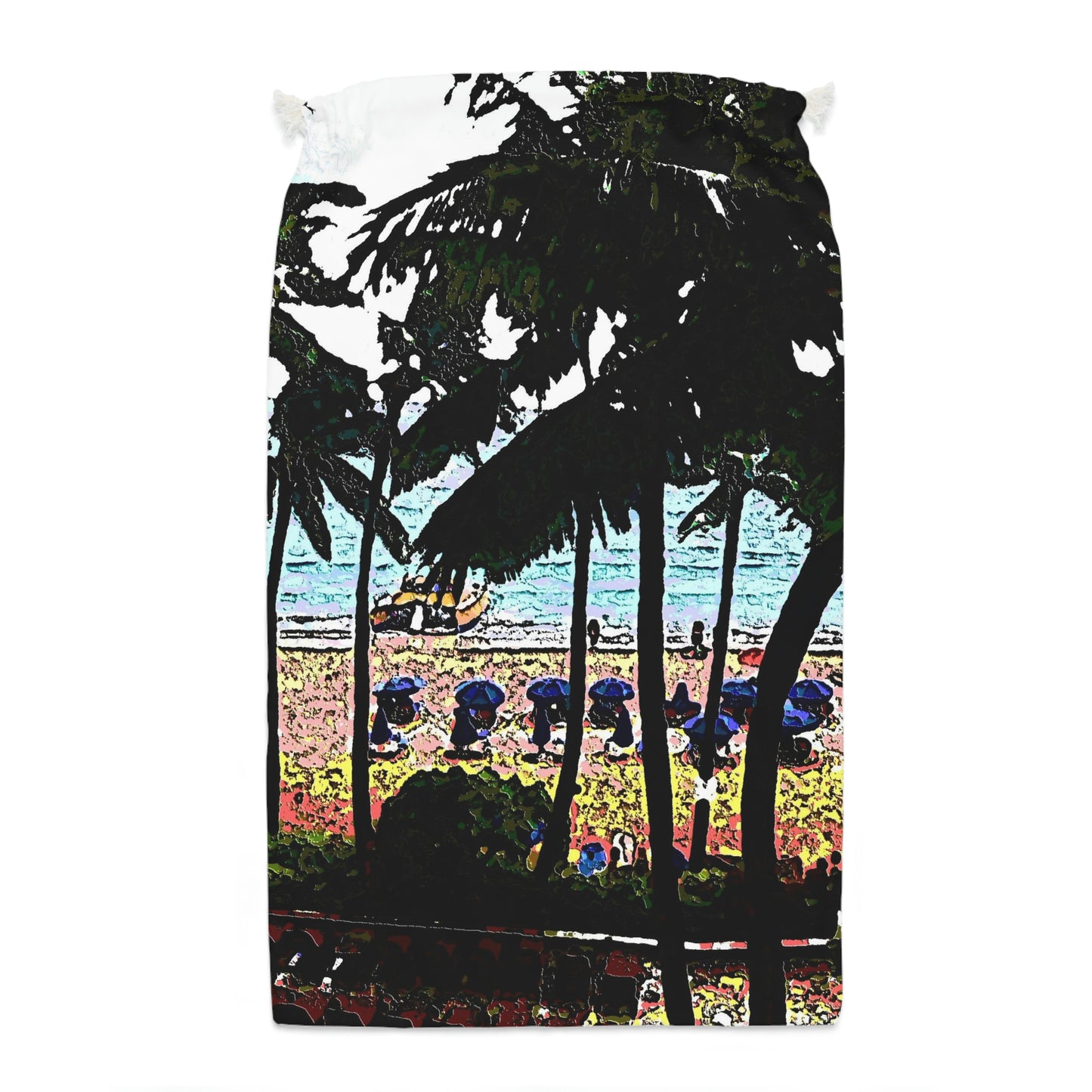 Sack ... "A Beautiful Beach Amongst The Palms" ... The Outrigger Waikiki, Honolulu, Oahu ... Original Works ...