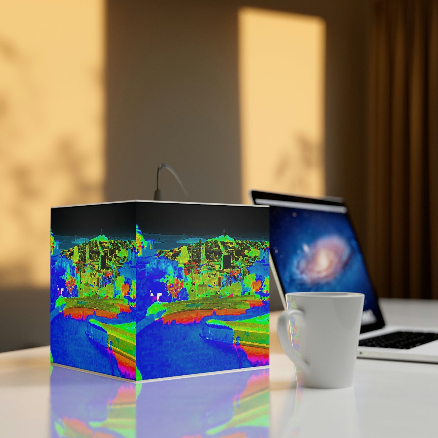 Light Cube Lamp ... "Lombard Street San Francisco, CA, USA" ... Family Archives 1970's ... Original Works ...